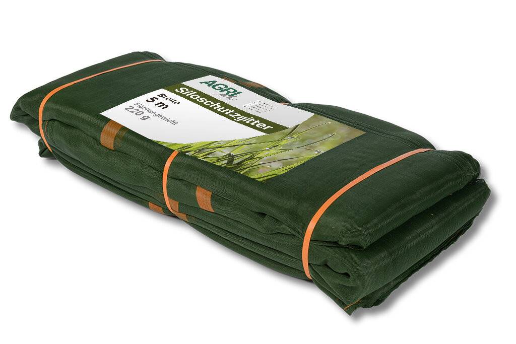 AGRI plus Siloschutzgitter 5 x 8 m - Grün I Hochwertiges 220 g/m² Silonetz aus reißfestem-0