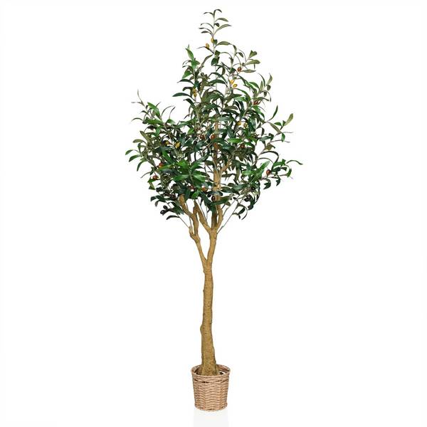 Kunstpflanze Kunstbaum OLIVE II 150 cm grün hjh OFFICE
