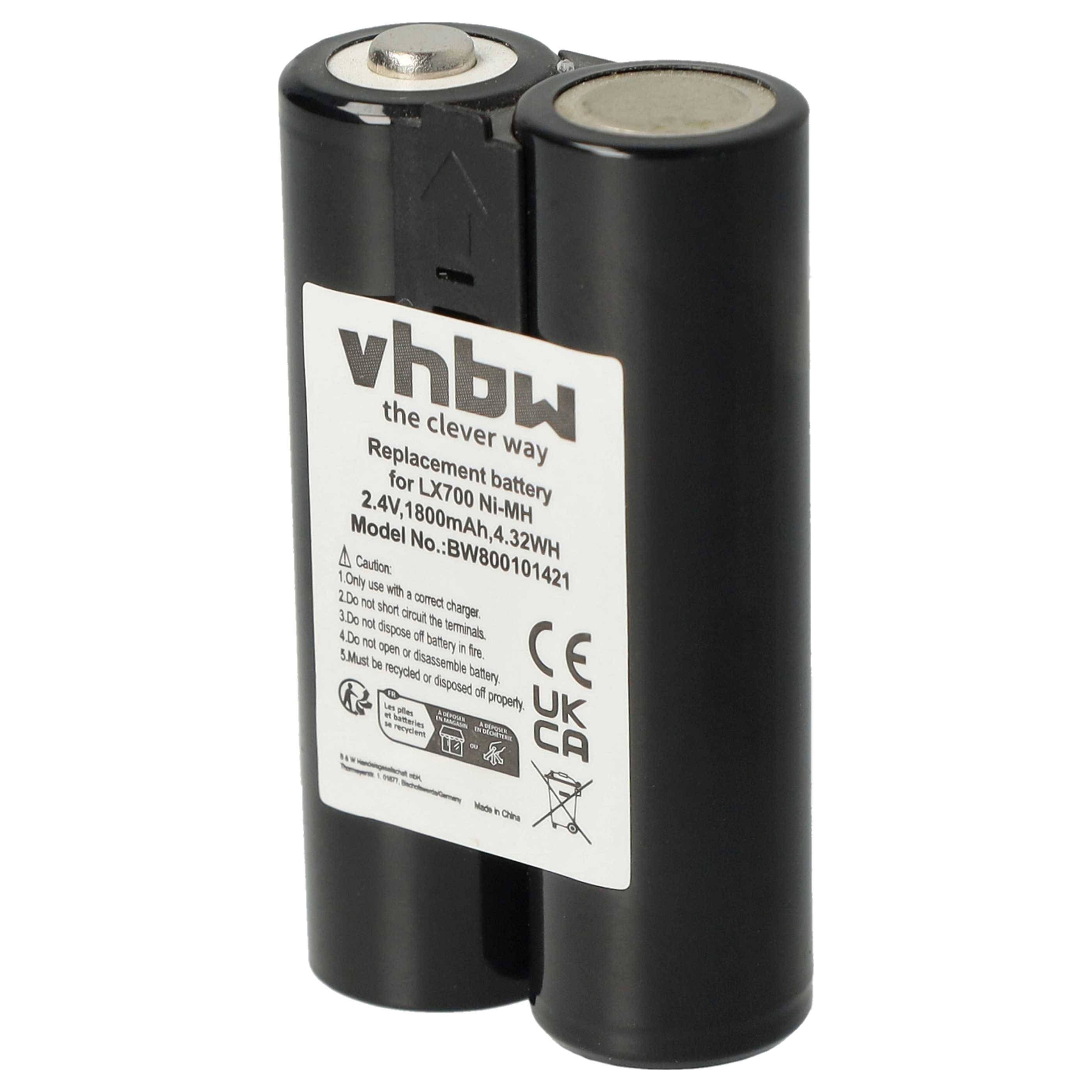 vhbw Akku Ersatz für L-LC3 H-AA | 190264-0000 für kabellose Maus (1800 mAh, 2,4 V, NiMH)-0