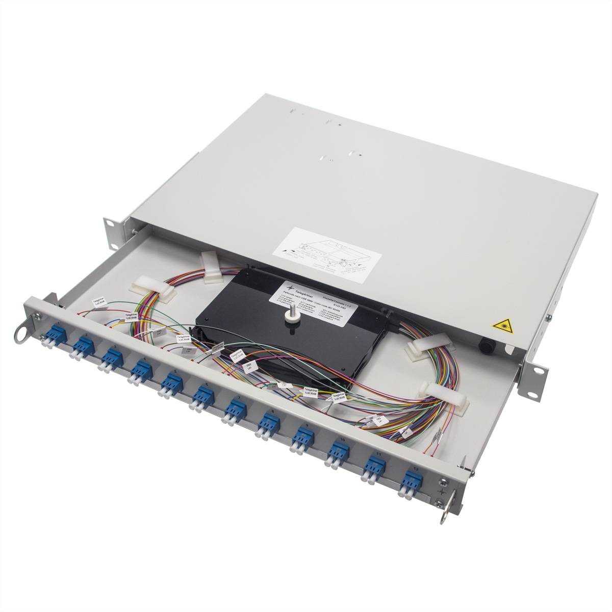 Telegärtner Spleißbox bestückt PROFI V 12xLCD OM2 100021961-0