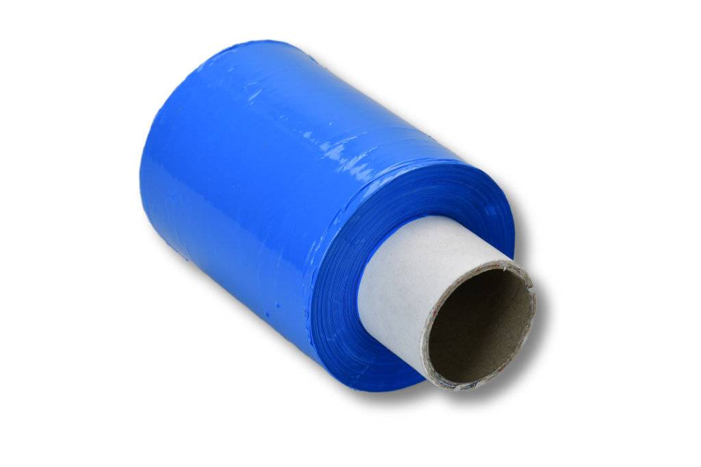 Bündelstretchfolie, 100 mm, 23 my, dunkelblau, Kernlänge 140 mm 1 Rolle-0
