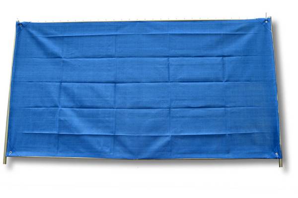 Bauzaunnetz, blau, 1,80 x 3,45 m, Fertigmaß 6.21 Quadratmeter