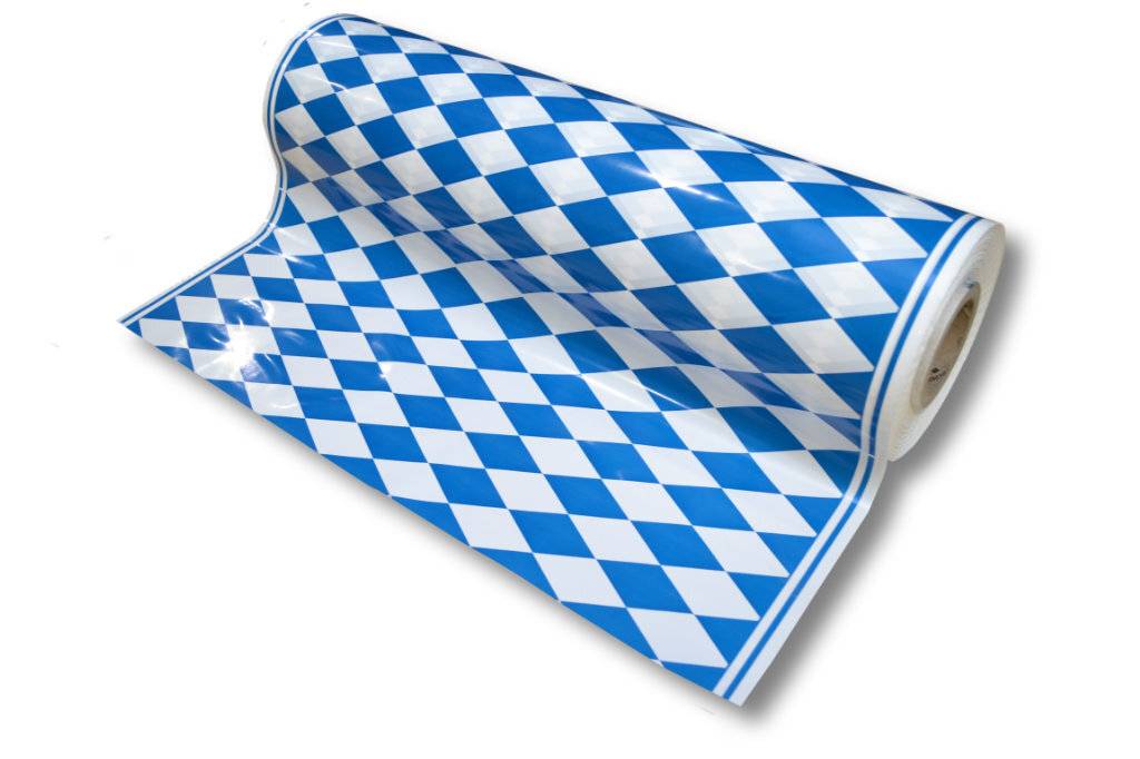 Biertischdecke, blaue Raute, 0,70 x 2,40 m (100 Stück) 1 Rolle-0