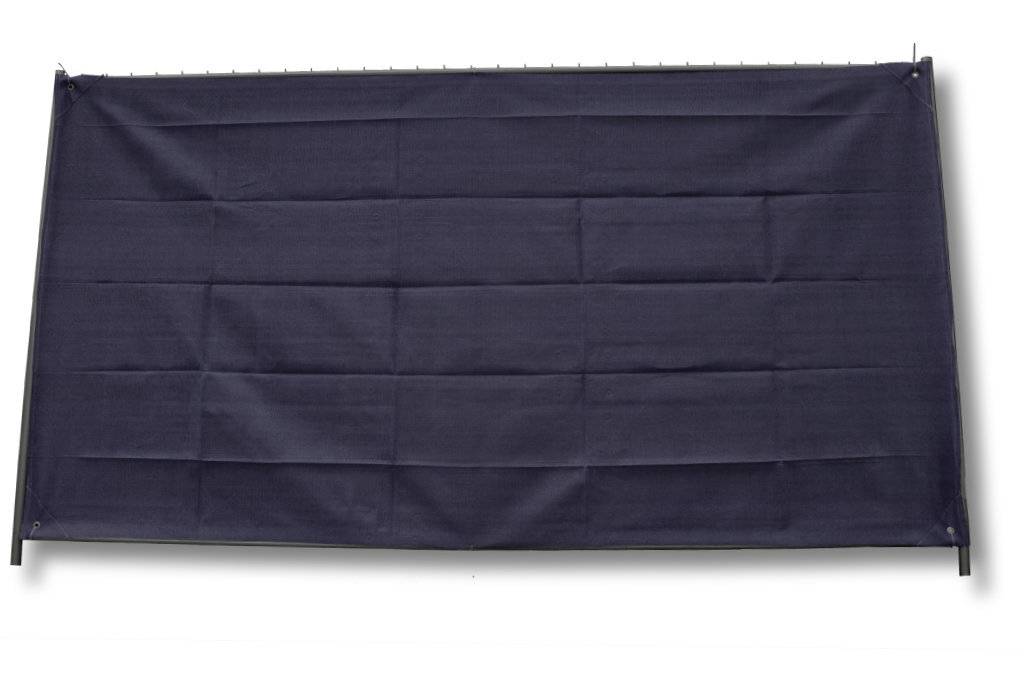 Bauzaunnetz, schwarz, 1,80 x 50 m, Rollenware 90 Quadratmeter-0
