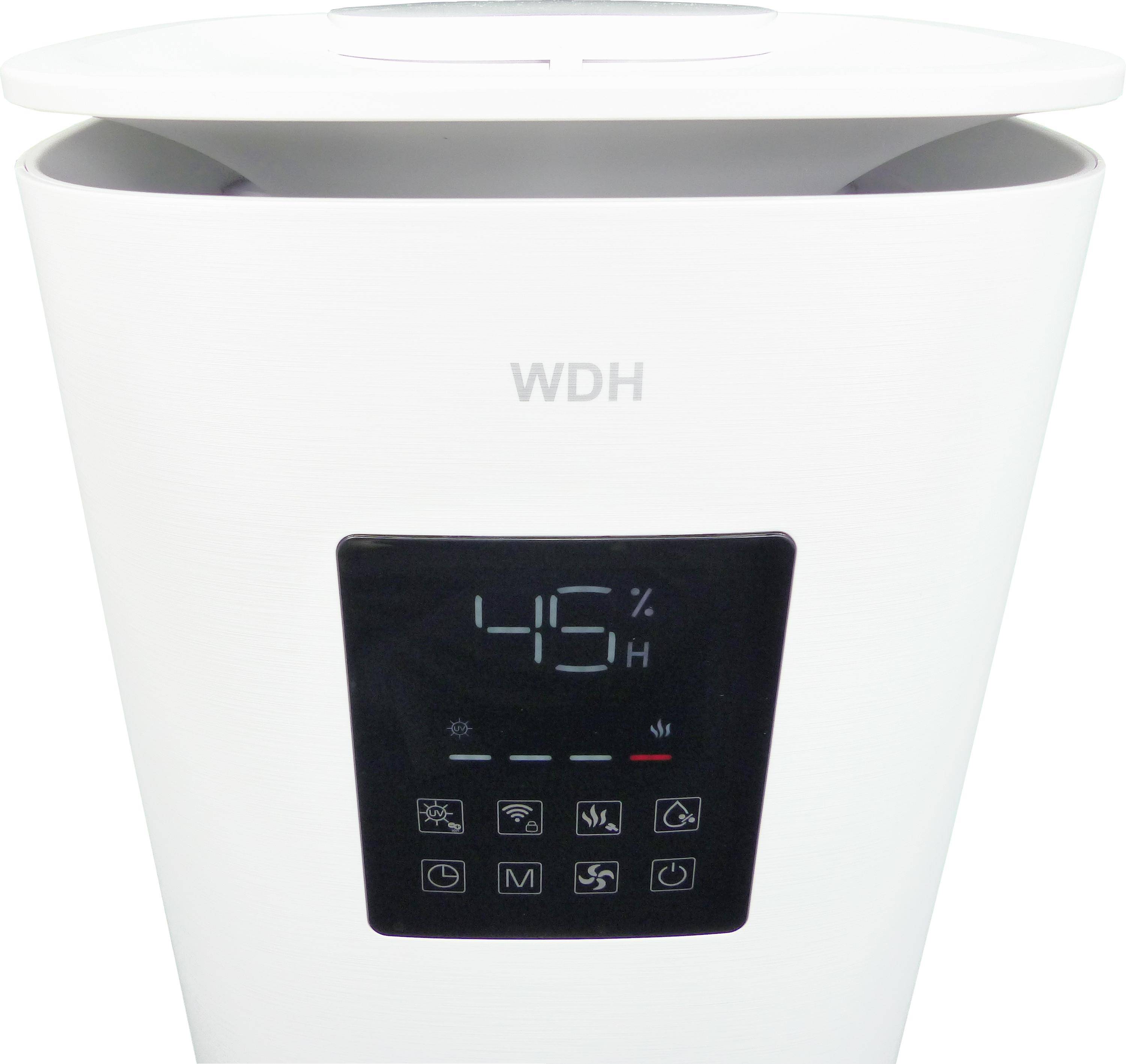 WDH Luftbefeuchter & Luftreiniger WDH-SE2303 - 65m² - Verdunstung kühler/warmer Feuchtigkeitsabgabe - H13 HEPA-Filter-1