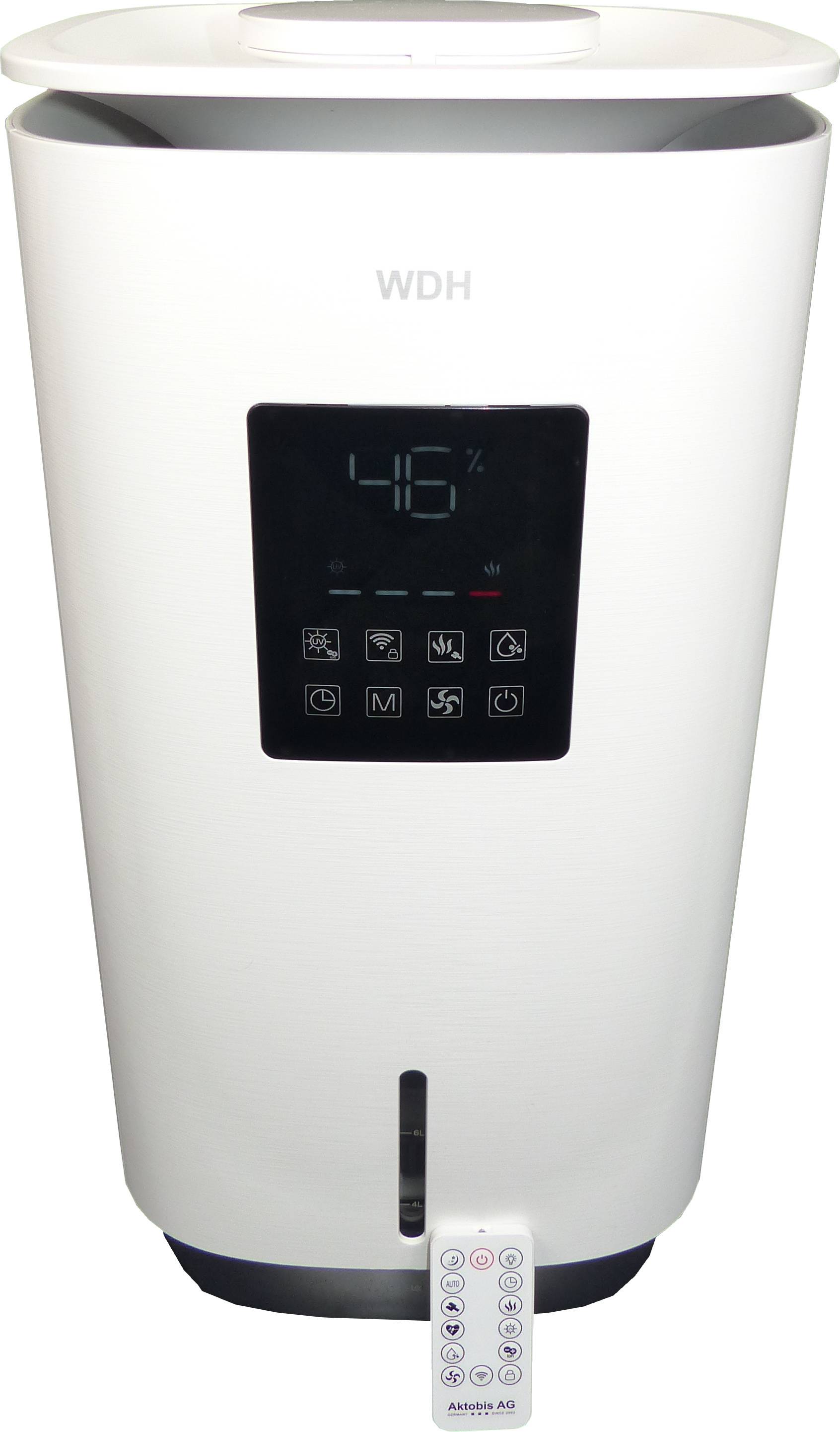WDH Luftbefeuchter & Luftreiniger WDH-SE2303 - 65m² - Verdunstung kühler/warmer Feuchtigkeitsabgabe - H13 HEPA-Filter-0