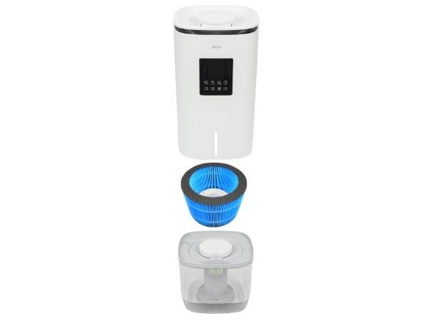 WDH Luftbefeuchter & Luftreiniger WDH-SE2303 - 65m² - Verdunstung kühler/warmer Feuchtigkeitsabgabe - H13 HEPA-Filter-3