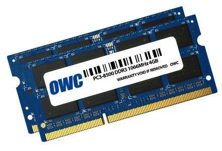 OWC SO-DIMM 8GB DDR3-1066 2x 4GB Dual-Kit, for MAC OWC8566DDR3S8GP-0