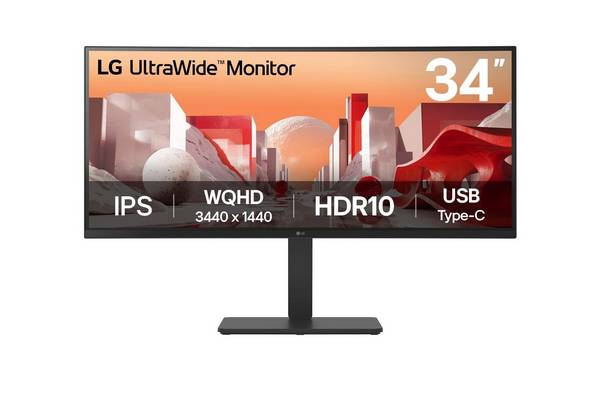 LG 34" 34BA75QE-B Curved UWQHD IPS HDMI DP USBC 3440x1440