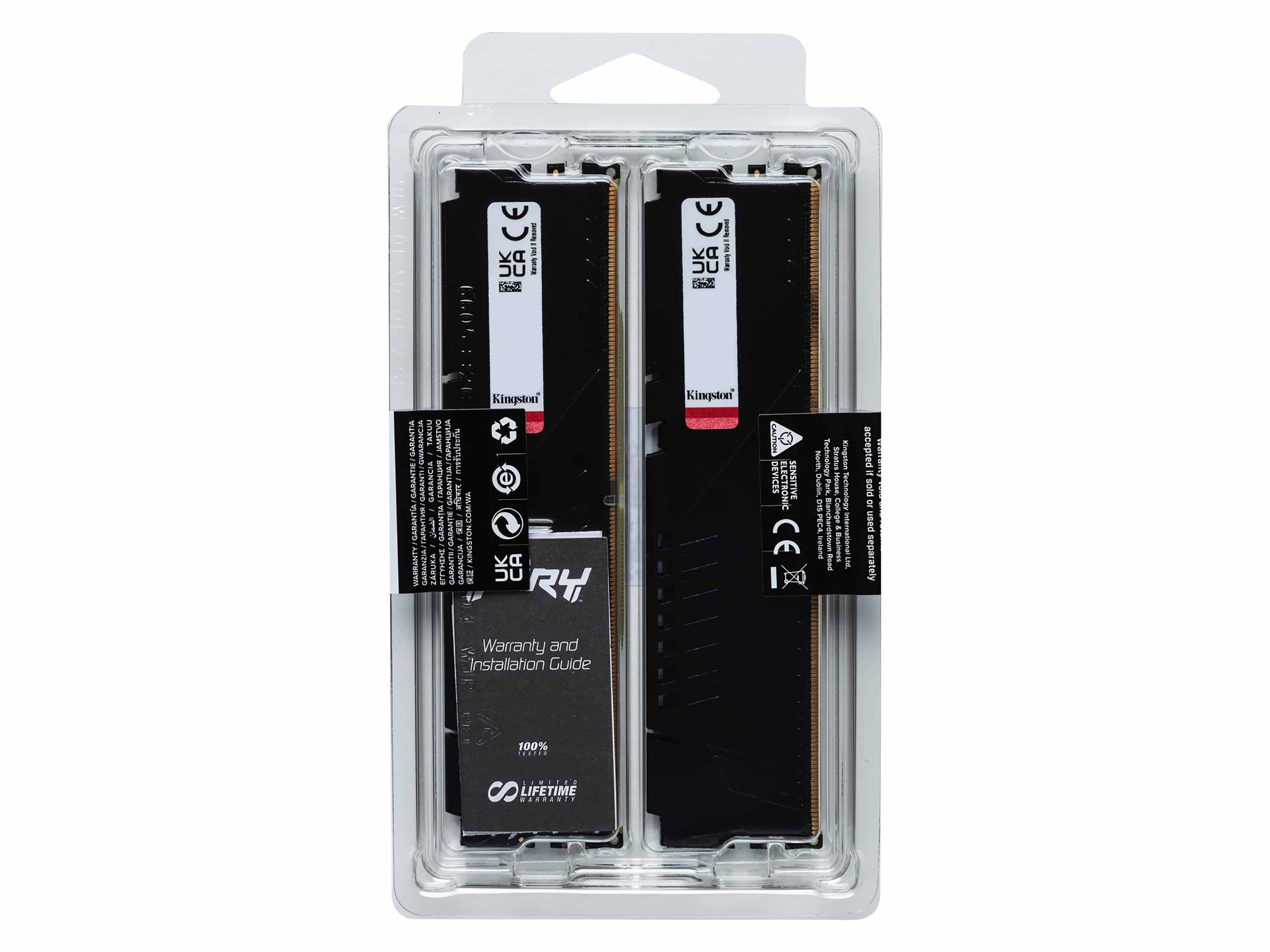 Symbolbild für KINGSTON 64GB 6000MT/s DDR5 CL30 DIMM Kit of 2 FURY Beast Black EXPO
