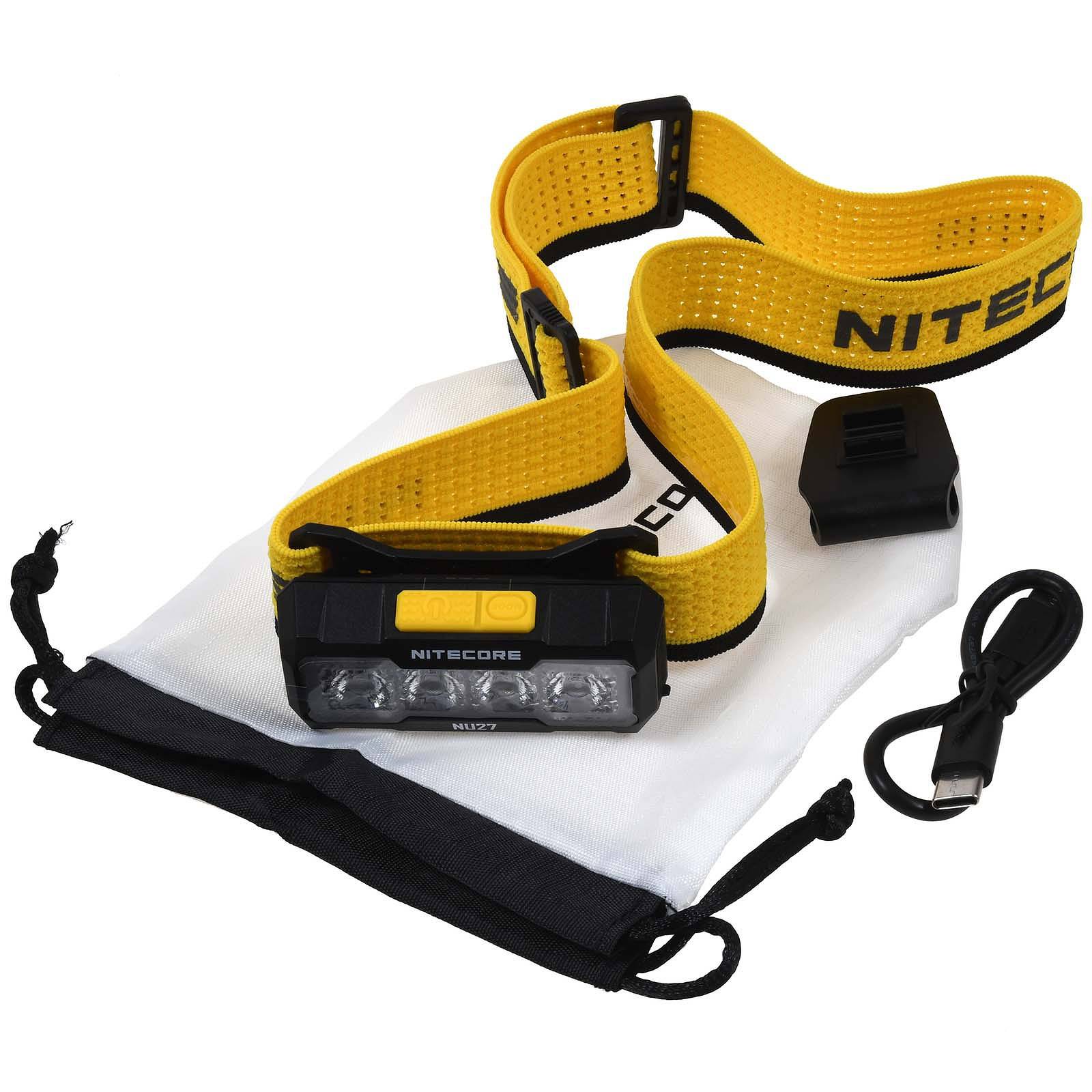Nitecore NU27 LED Kopflampe, Stirnlampe, Headlamp, USB-C, max. 600 Lumen schwarz, Li-Ion-1