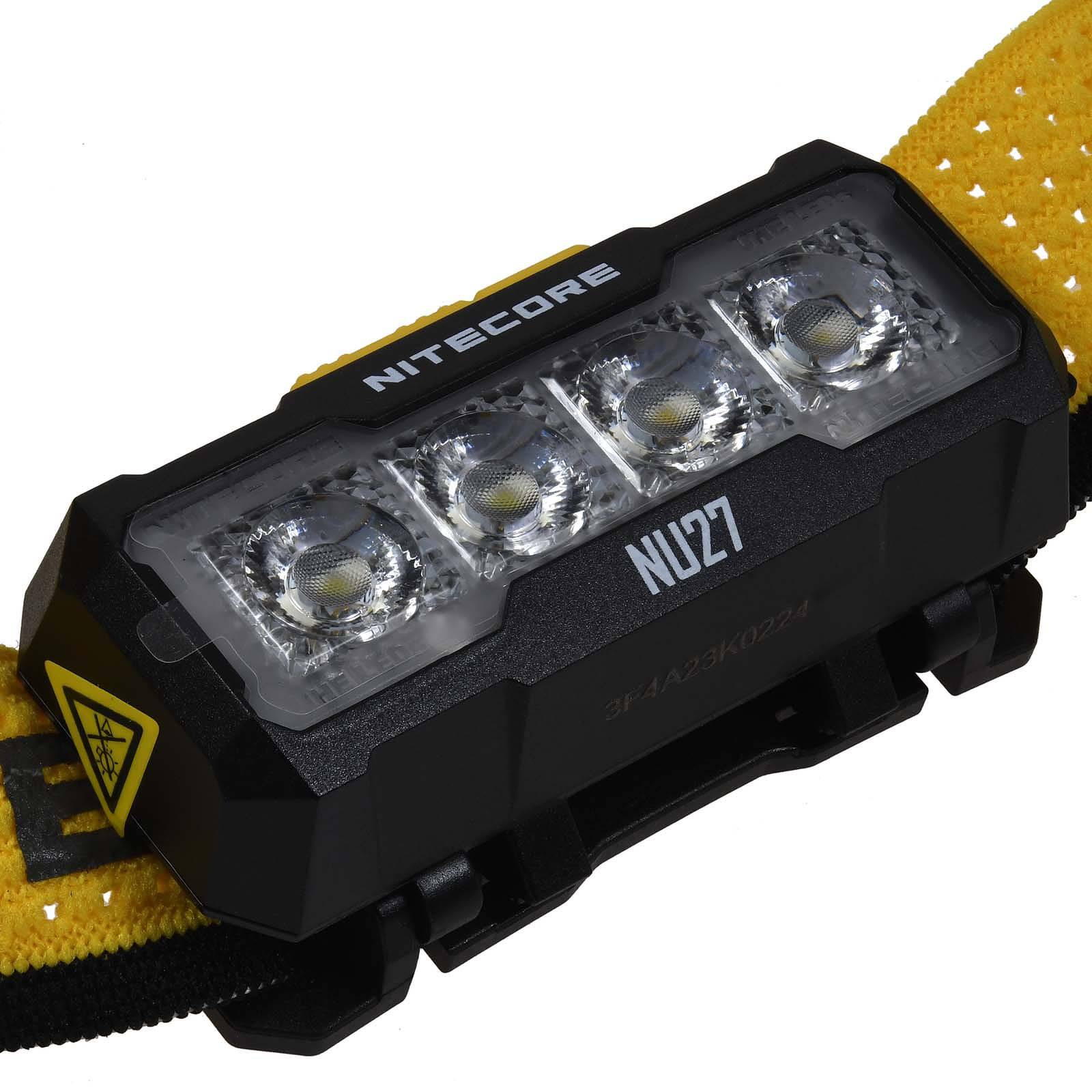 Nitecore NU27 LED Kopflampe, Stirnlampe, Headlamp, USB-C, max. 600 Lumen schwarz, Li-Ion-2