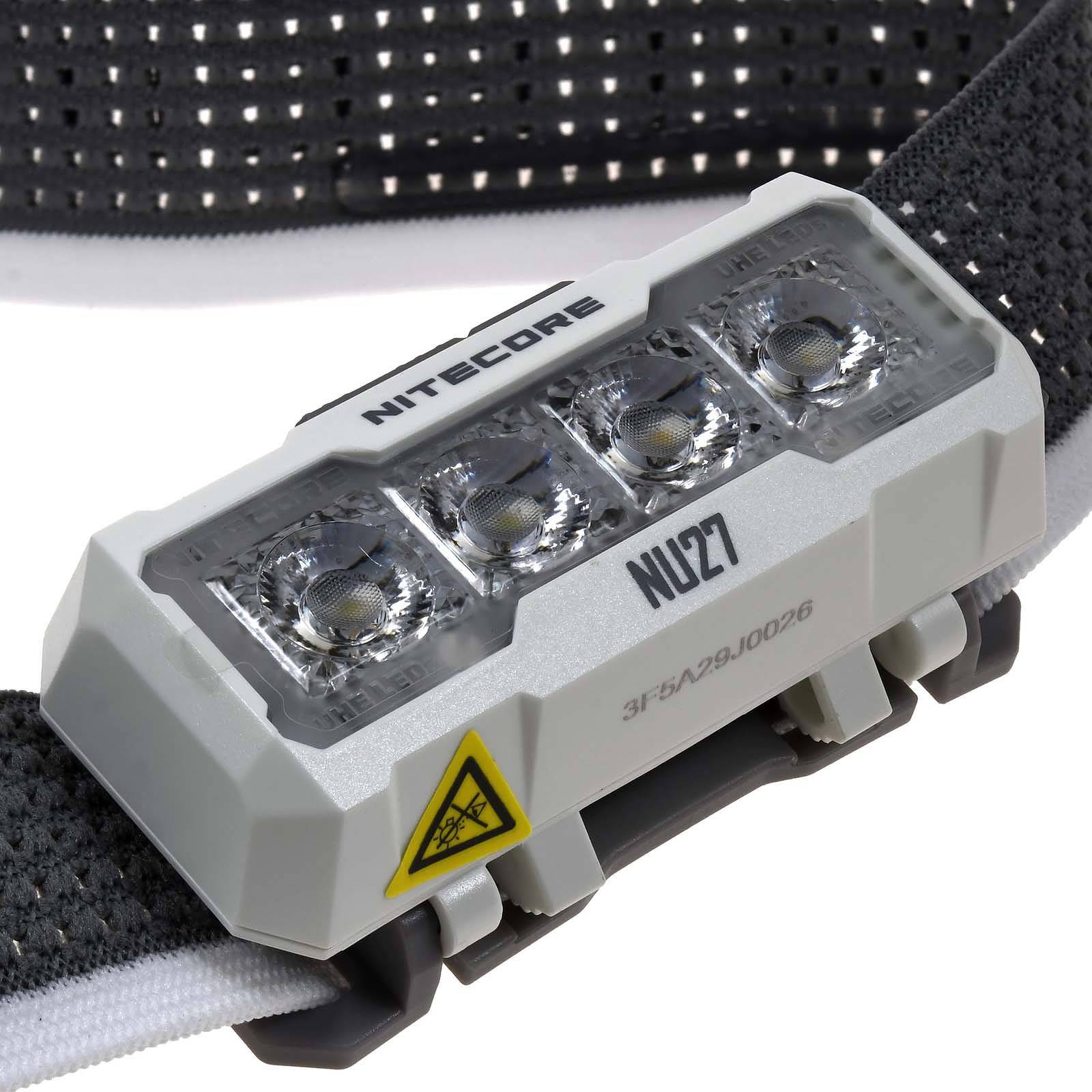 Nitecore NU27 LED Kopflampe, Stirnlampe, Headlamp, USB-C, max. 600 Lumen weiß, Li-Ion-2