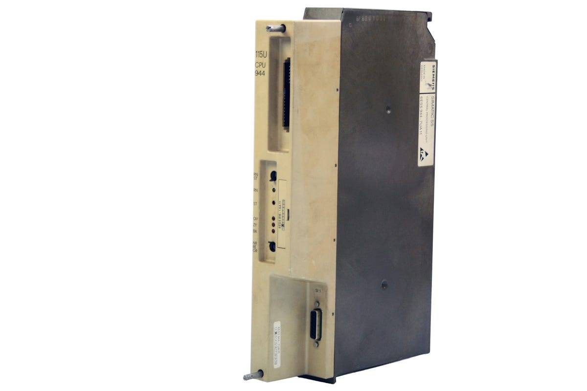 SIMATIC S5, CPU 944 ZENTRALBAUGRUPPE F. AG S5-115U RAM 96KBYTE MIT 1 PG-ANSCHLUSS ACHTUNG! NUR NOCH