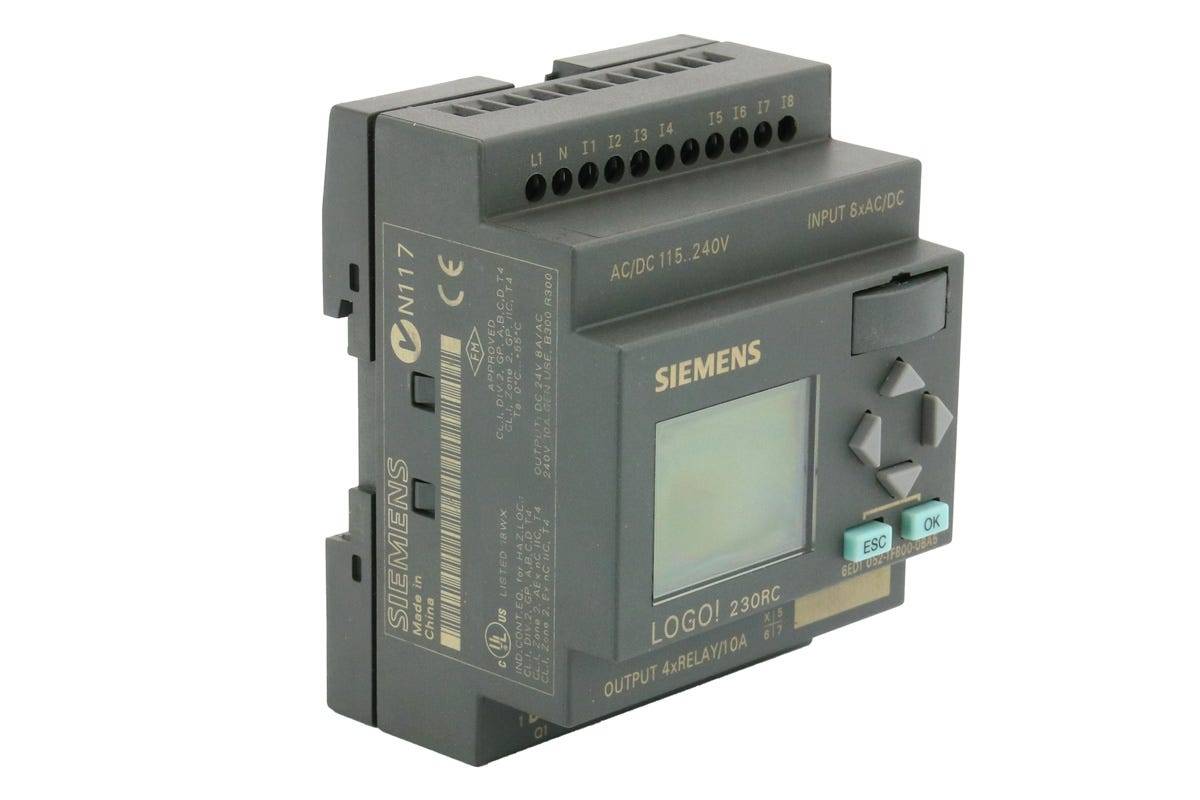 LOGO! 230RC, LOGIKMODUL,DISPLAY SV/E/A: 230V/230V/RELAIS 8 DE/4 DA, SP. 130 BLOECKE, MODULAR-1