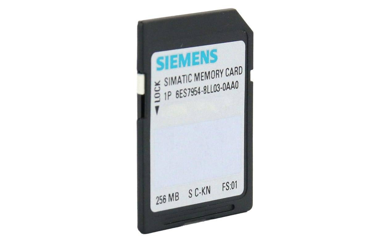 Siemens Dig.Industr. Memory Card 3,3V, 256MByte 6ES7954-8LL03-0AA0-1