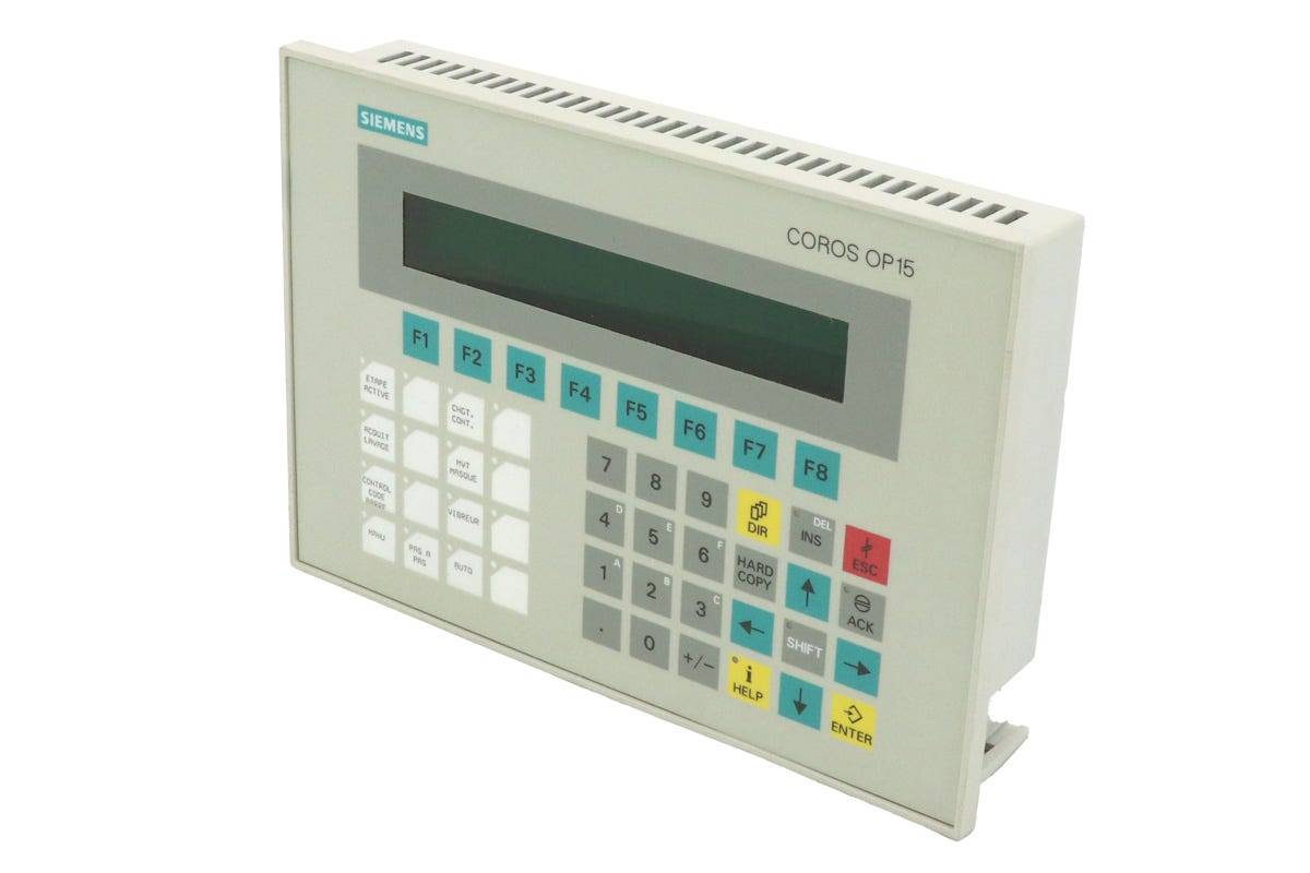 Siemens 6AV3515-1EK32-1AA0 Siemens 4025515107361 OP15/A2-VF OPERATOR PANEL 2 LINE DISPLAY, 40 CPL,VF DISP. WITH INTEGRAT-0