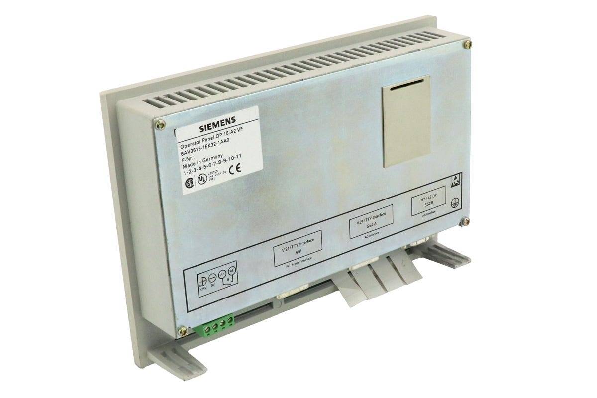 Siemens 6AV3515-1EK32-1AA0 Siemens 4025515107361 OP15/A2-VF OPERATOR PANEL 2 LINE DISPLAY, 40 CPL,VF DISP. WITH INTEGRAT-3