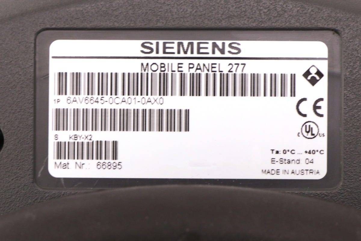 Siemens Indus.Sector Mobiles Panel Zustimmtaster 6AV6645-0CA01-0AX0-2