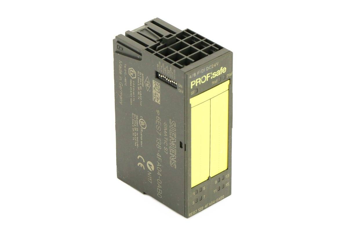 Siemens 6ES7138-4FA04-0AB0 6ES7138-4FA04-0AB0-SIMATIC DP, ELEKTRONIKMODUL F. ET200S, 4/8 F-DI PROFISAFE, DC 24V, 30MM BA-1
