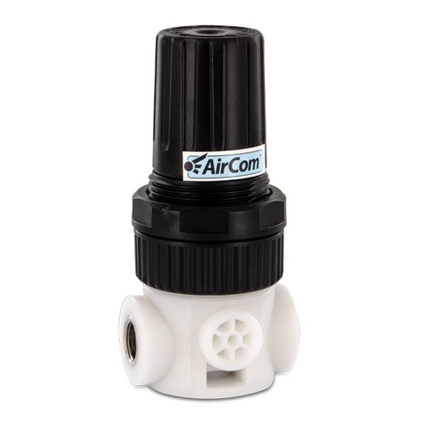 AirCom R037-02AK_01 Miniaturdruckregler mit FDA Zulassung aus Kunststoff-0