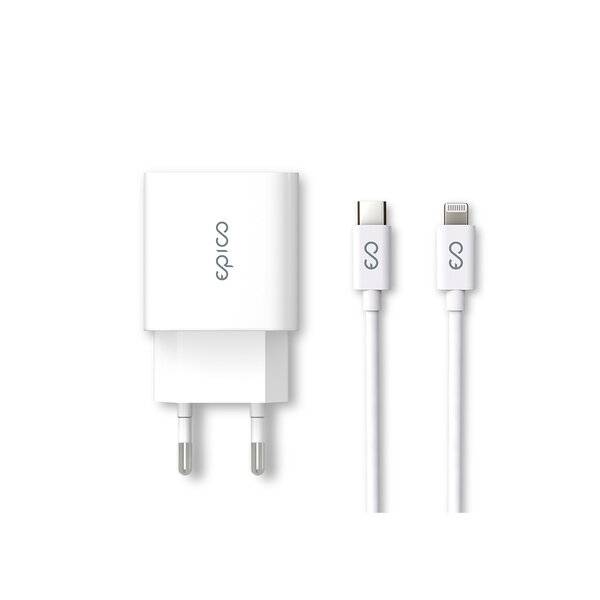 Epico Ladegerät 20W + Lightning Kabel-0