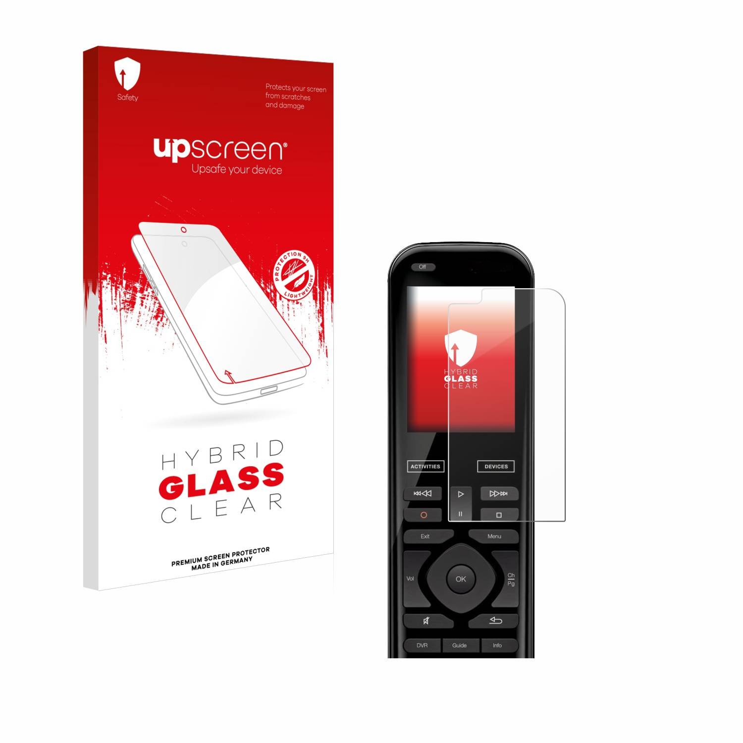 upscreen Flexible Schutz Glas Folie für Logitech Harmony 950 Schutzglas 9H Hybridglas Klar-0