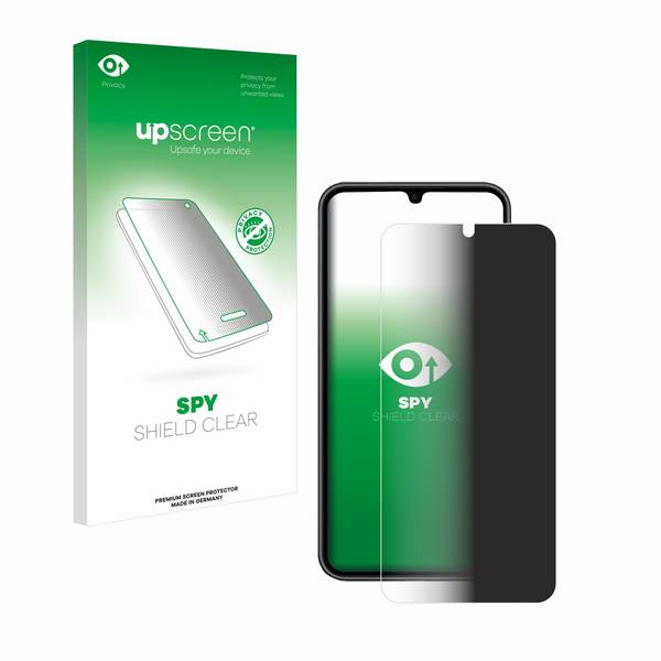 upscreen Blickschutzfolie für Samsung Galaxy A34 5G Enterprise Edition Anti-Spy Privacy Blaulichtschutz