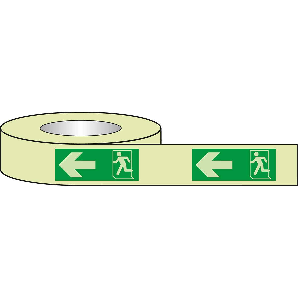 Brady Corporation B-7568 ISO7010 PIC E001 Markierungsband Polyester Langnachleuchtend auf Gruen-0