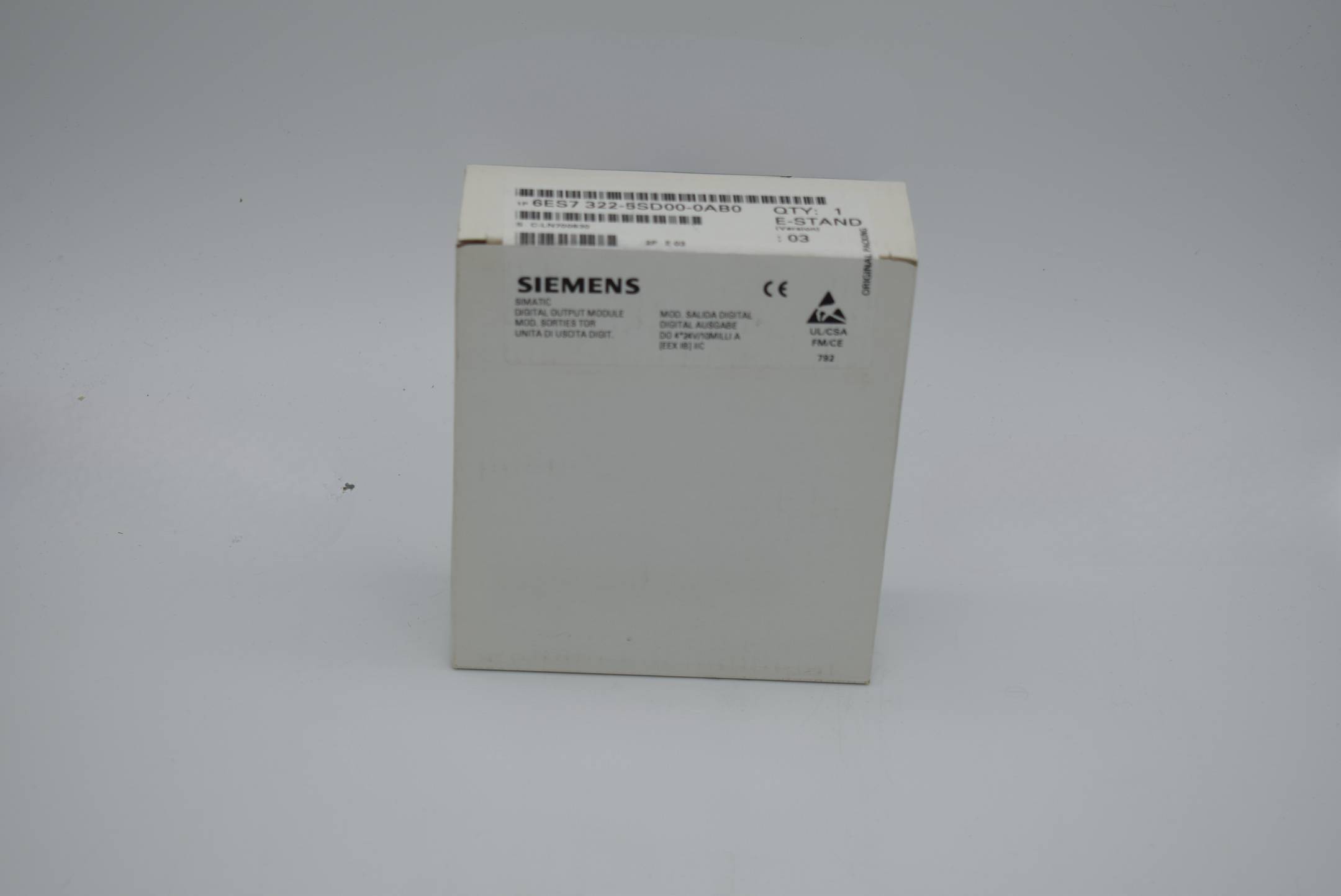 Siemens simatic S7-300 SM322 6ES7 322-5SD00-0AB0 ( 6ES7322-5SD00-0AB0 ) E3-1