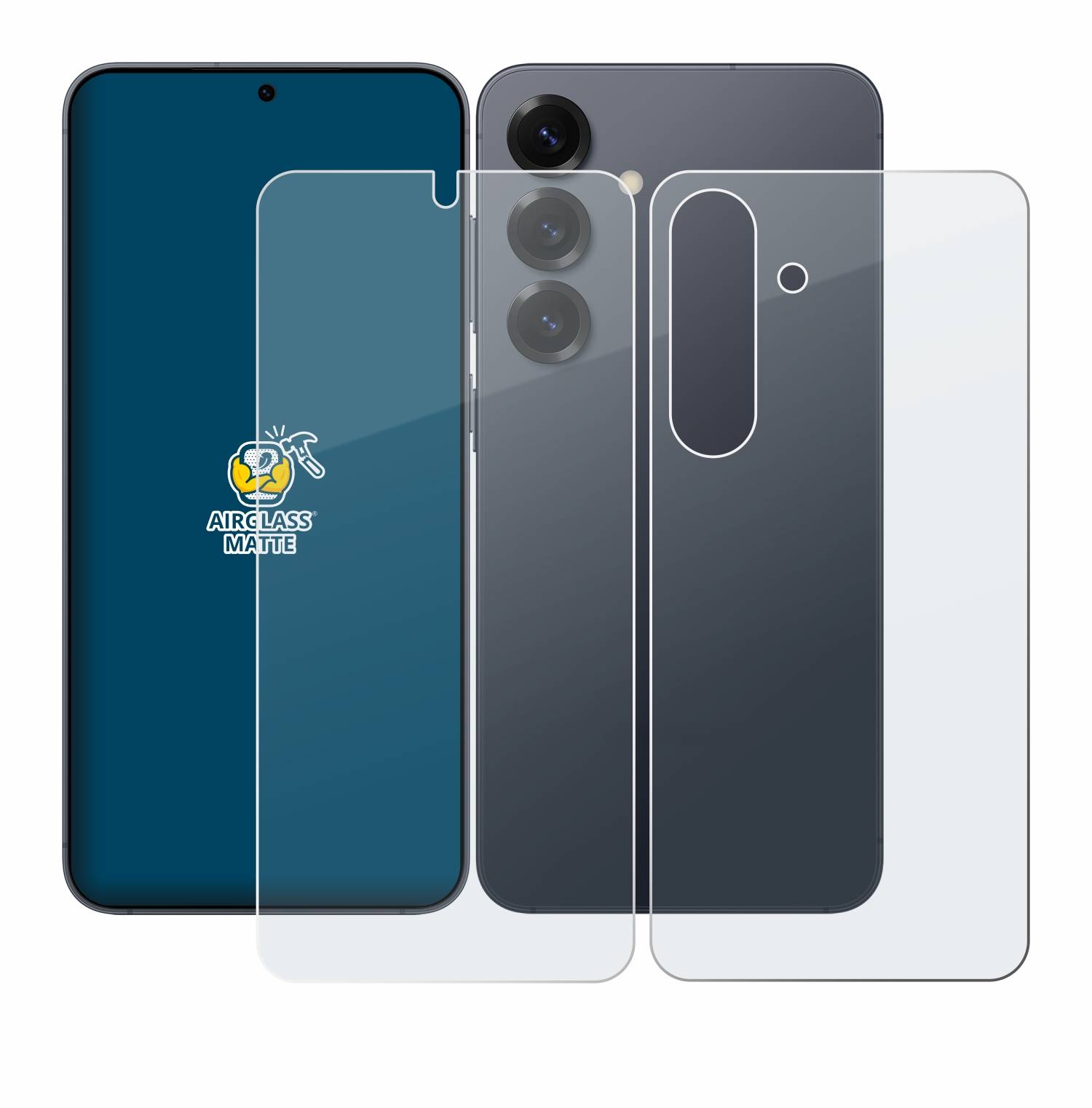 BROTECT Entspiegelungs Schutzglas für Samsung Galaxy S25 (Display+Rückseite) Schutzfolie Panzer Folie Glas Schutz matt-3