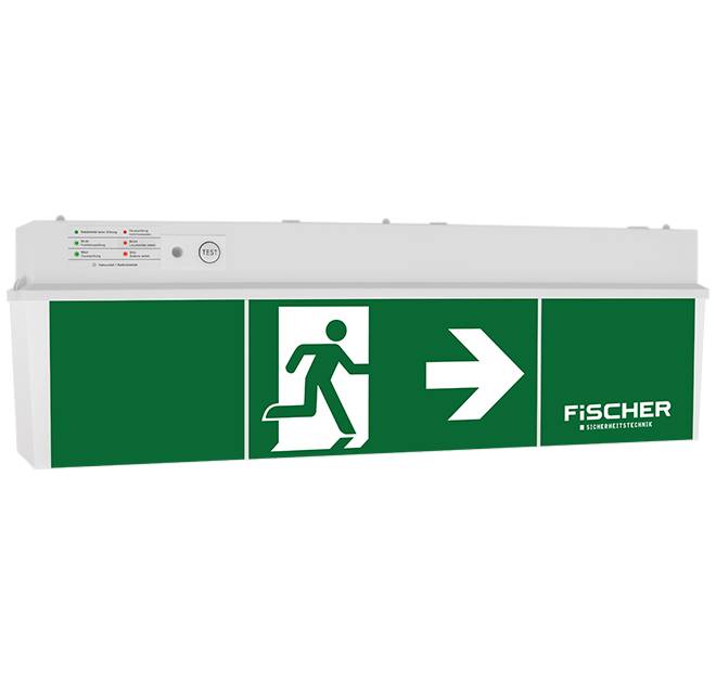 FIAK LED-Notleuchte 3W ULU383AT2.V4 18m Reichweite IP54 Schutzk EEC:A++-2