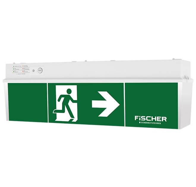 FIAK LED-Notleuchte 3W ULU383AT2.V4 18m Reichweite IP54 Schutzk EEC:A++-3