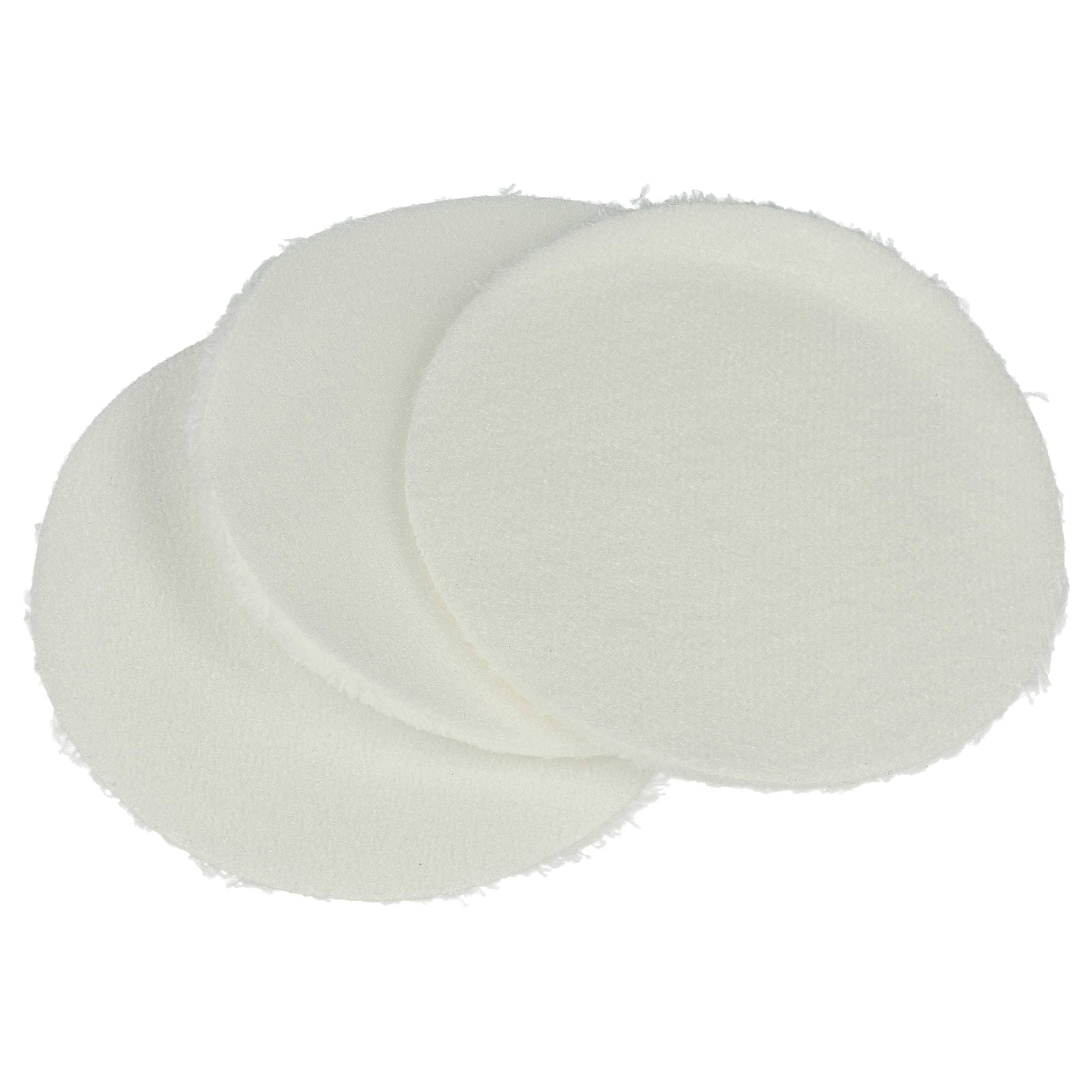 vhbw 6x Polierpad kompatibel mit Kärcher PST 222 Saugbohner | Polierscheiben-Set für Parkett Weiß-1