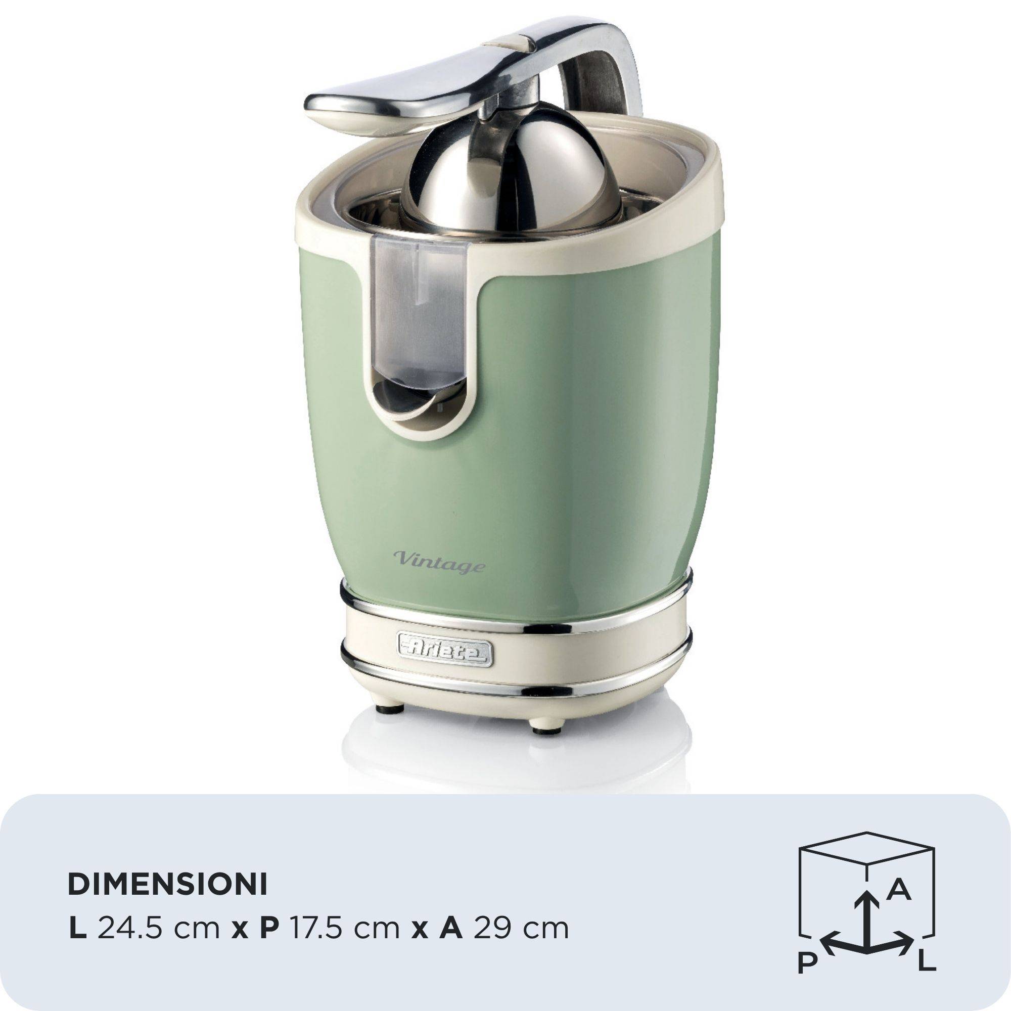 Ariete Vintage 0413 - Zitruspresse - 85 W - grün - Grün-2