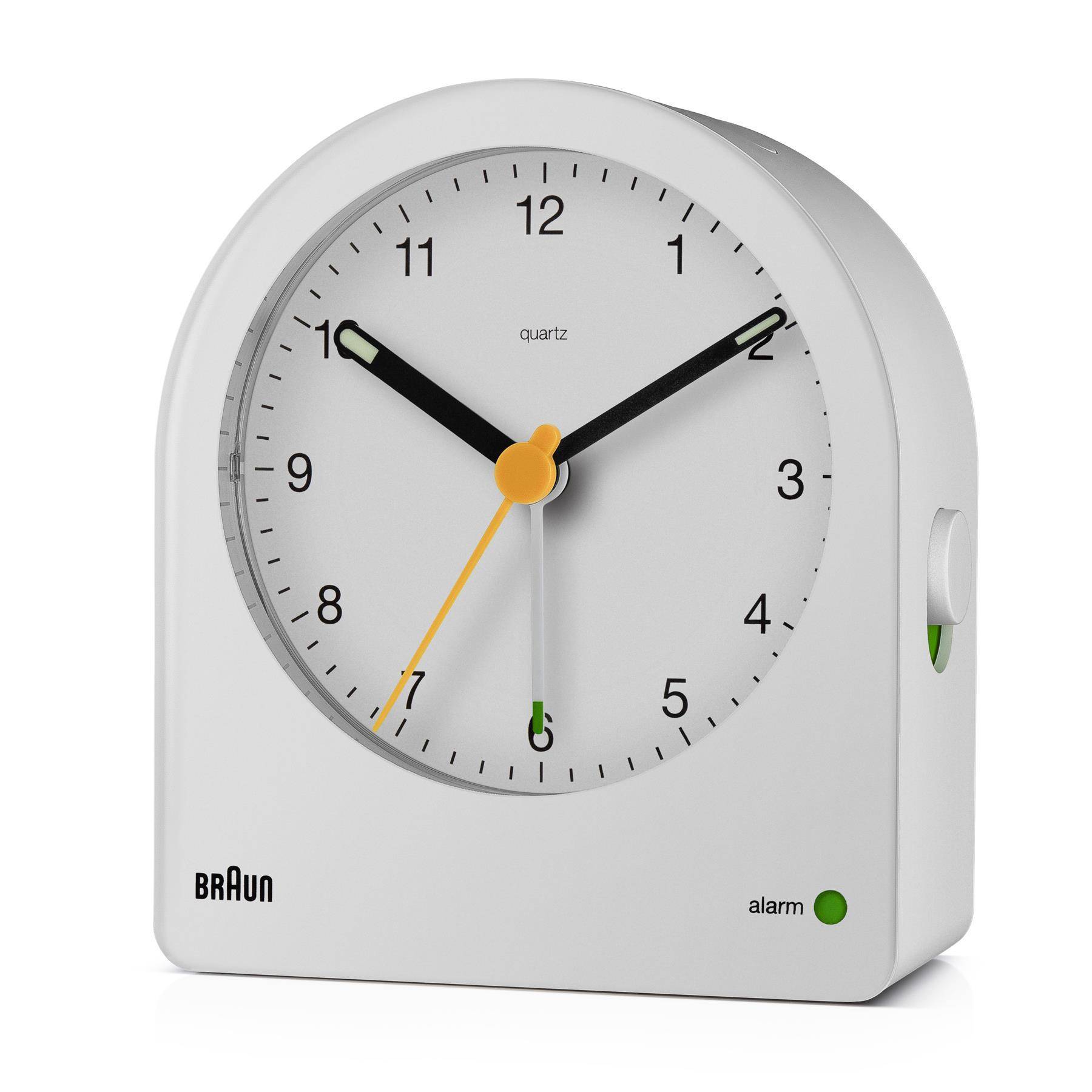Braun BC22, Quarzwecker, Rund, Weiß, Gelb, 12 h, Summer, Akku-2