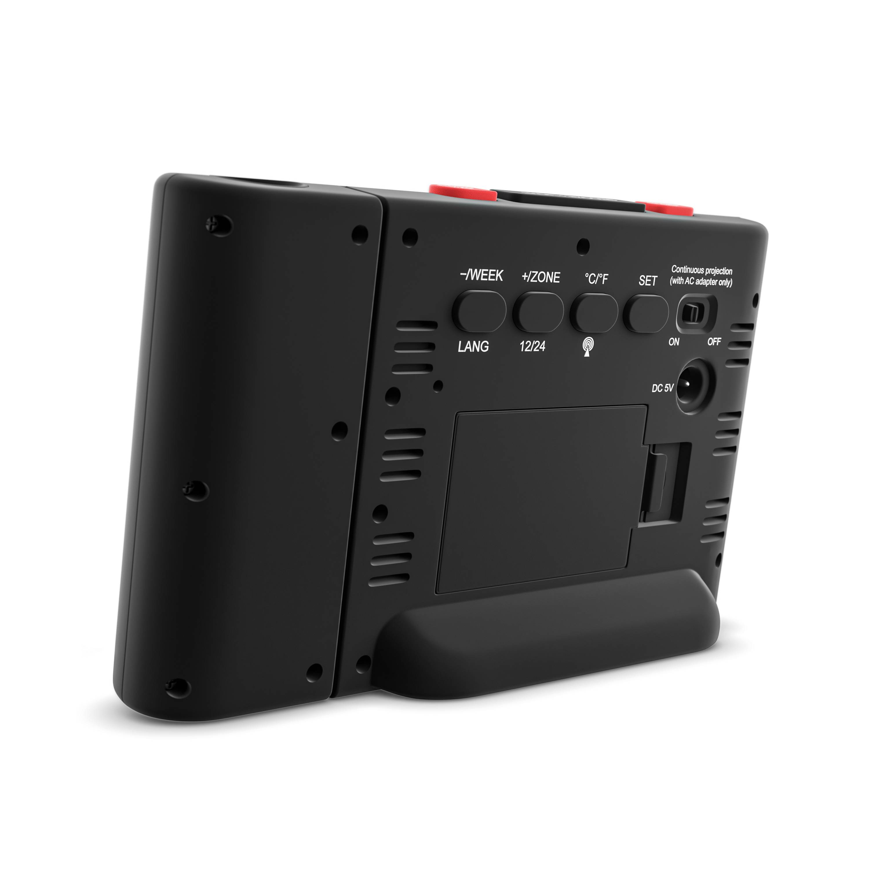 Mebus 25795, Digitaler Wecker, Rechteck, Schwarz, 12/24 h, F, °C, Zeit-2