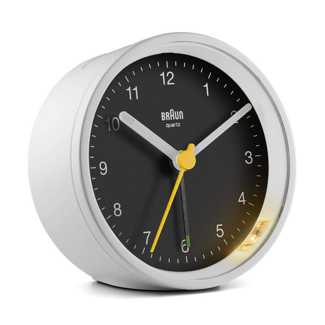 Braun BC12WB, Quarzwecker, Rund, Schwarz, Weiß, 12 h, Summer, Akku-1