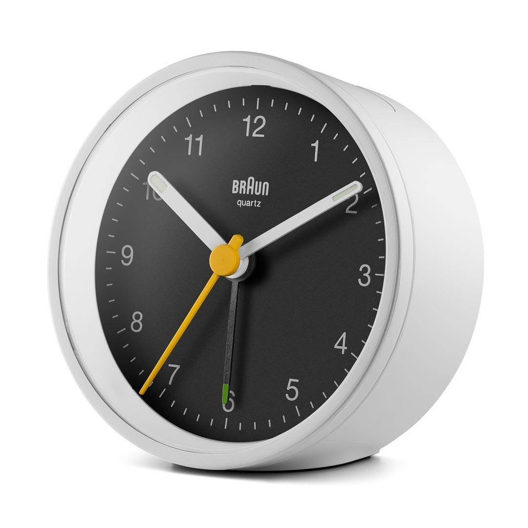 Braun BC12WB, Quarzwecker, Rund, Schwarz, Weiß, 12 h, Summer, Akku-2