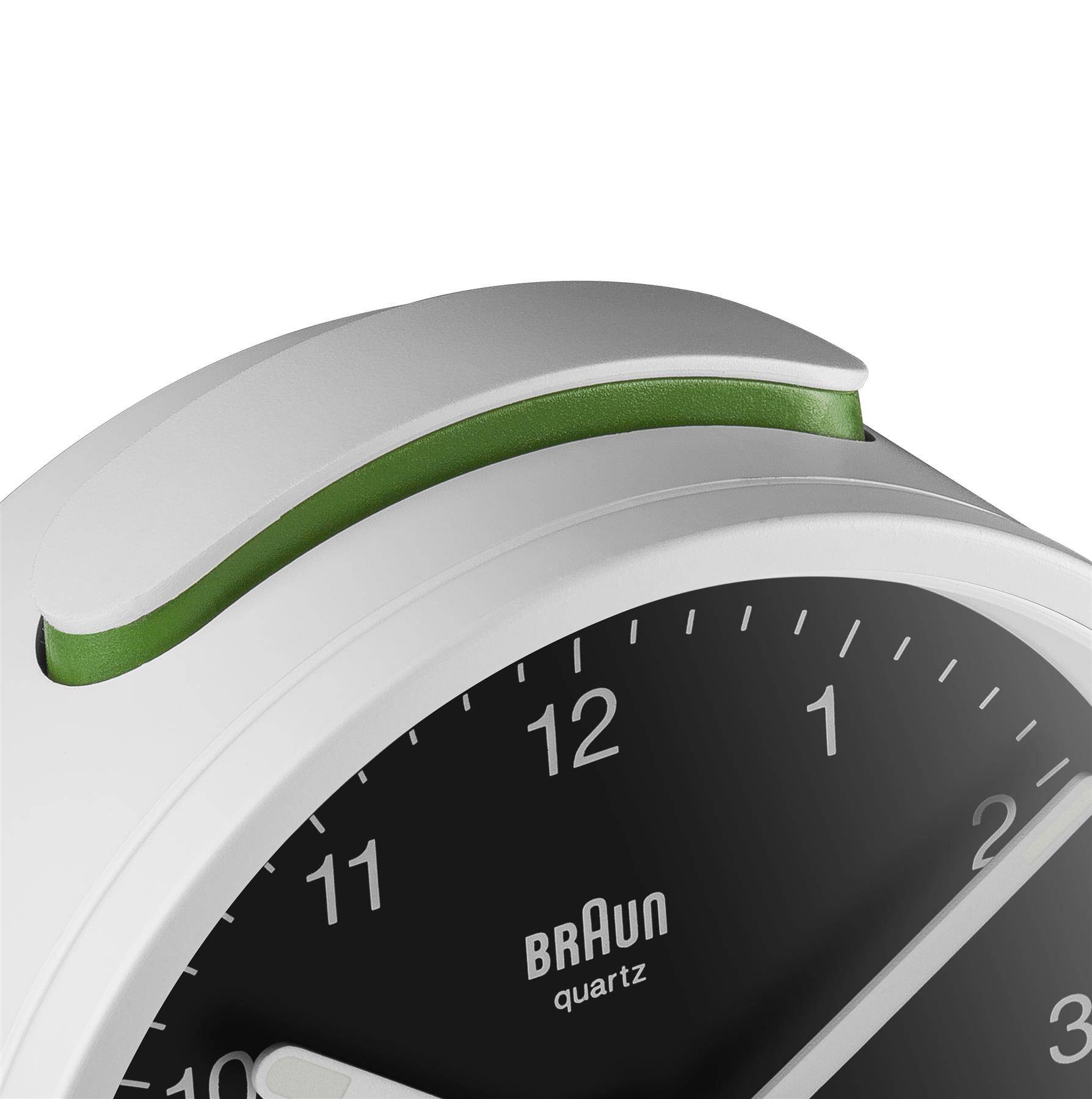 Braun BC12WB, Quarzwecker, Rund, Schwarz, Weiß, 12 h, Summer, Akku-3