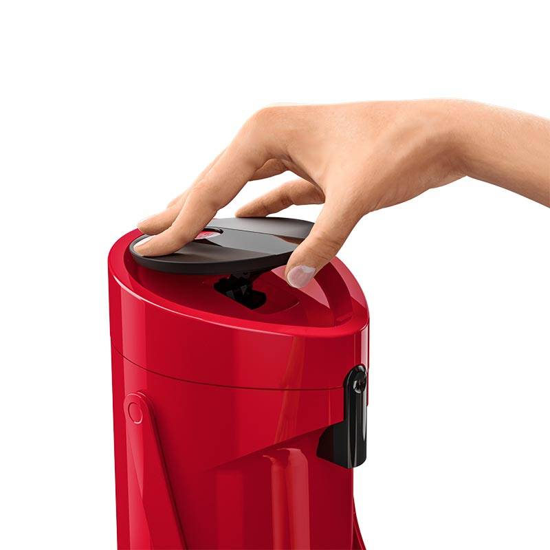 PONZA Pump-Isolierkanne Vacuum Jug HG - 1,9L Red-1