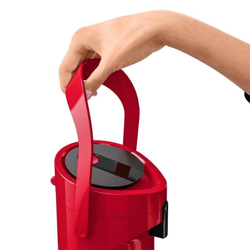 PONZA Pump-Isolierkanne Vacuum Jug HG - 1,9L Red-2