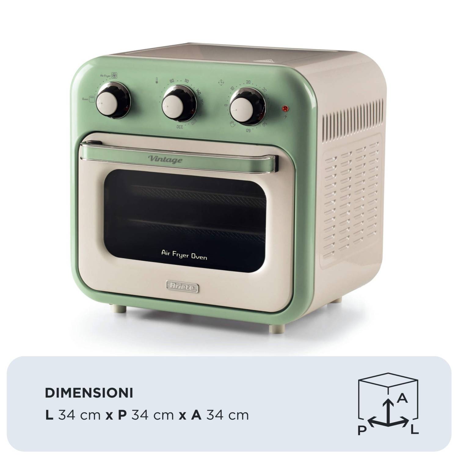 Ariete 4632/04, Heißluftfritteuse, 16 l, 80 °C, 230 °C, 60 min, Einzelbild-0