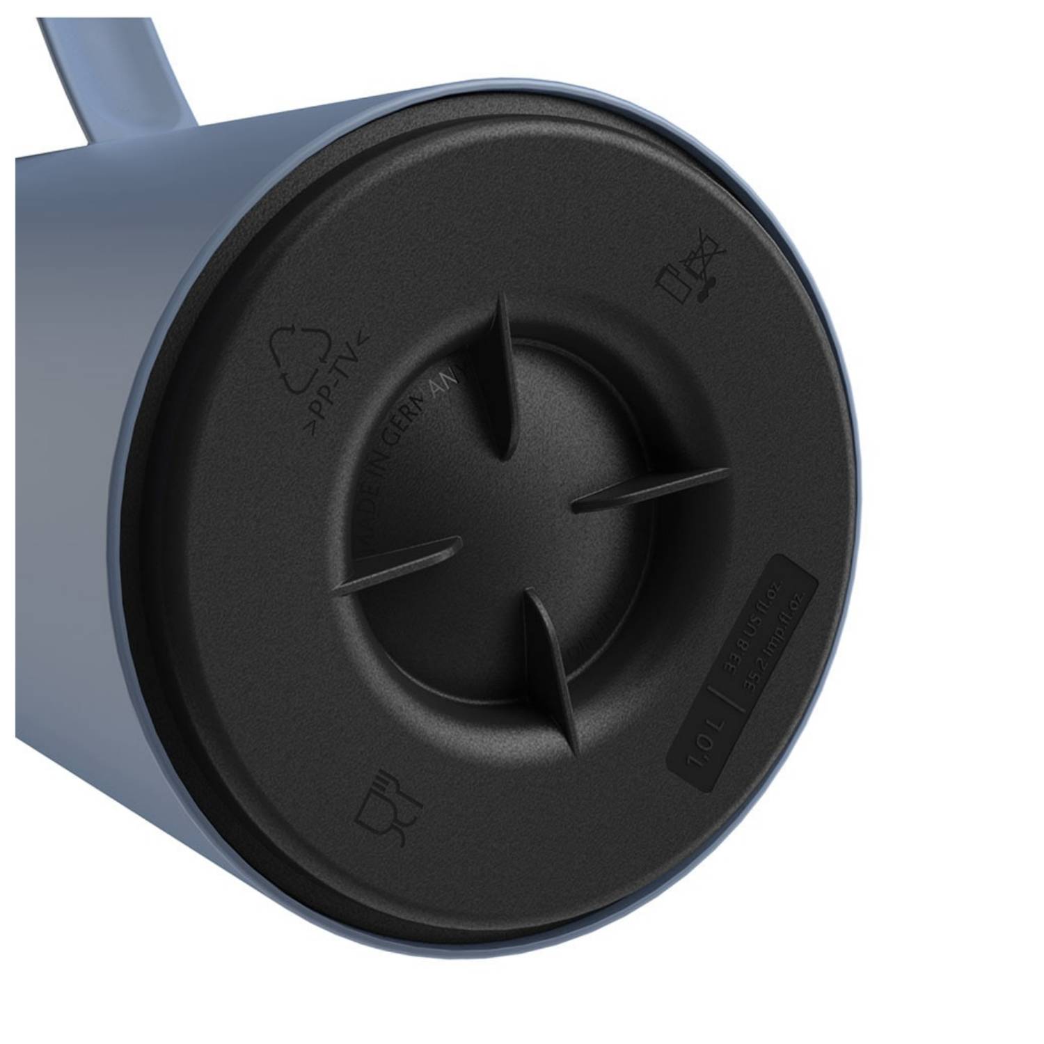 EMSA Motiva, Einzelne Teekanne, 1000 ml, Blau, 126 mm, 168 mm, 274 mm-1