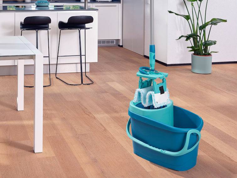 Leifheit 52120, Mop & bucket set, 6 l, Blau, Grün, Einzeltank, 1400 mm, 3 Stück(e)-2
