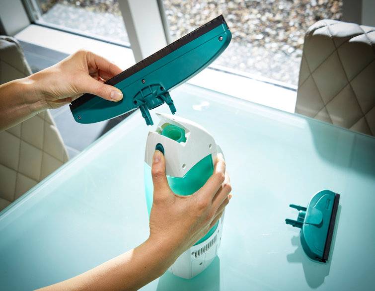 LEIFHEIT - Fenstersauger Dry & Clean Komplettset - 51016 Weiss/Gruen-1