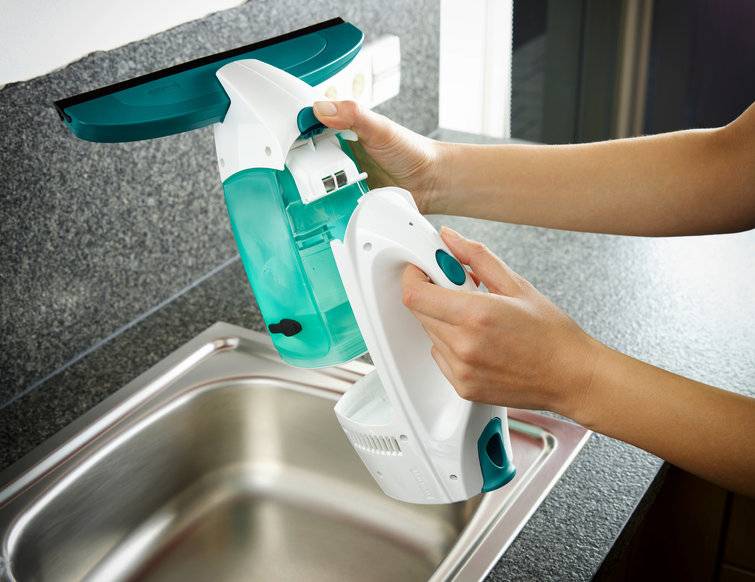LEIFHEIT - Fenstersauger Dry & Clean Komplettset - 51016 Weiss/Gruen-2