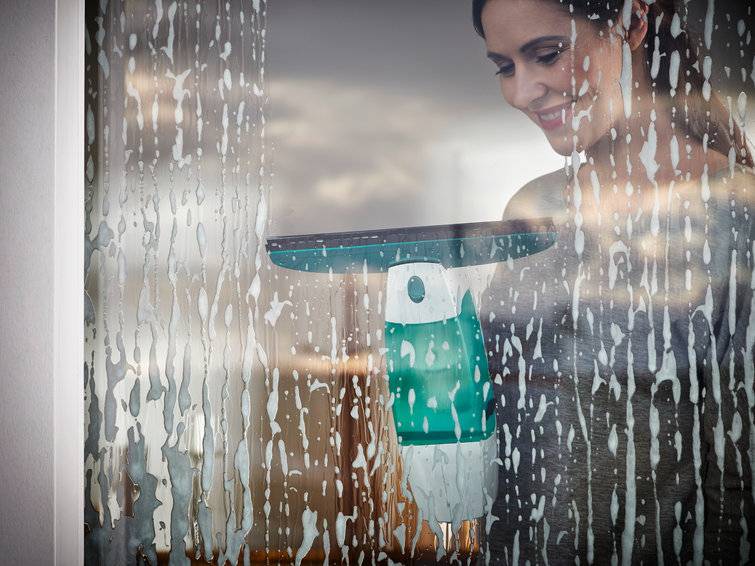 LEIFHEIT - Fenstersauger Dry & Clean Komplettset - 51016 Weiss/Gruen-3
