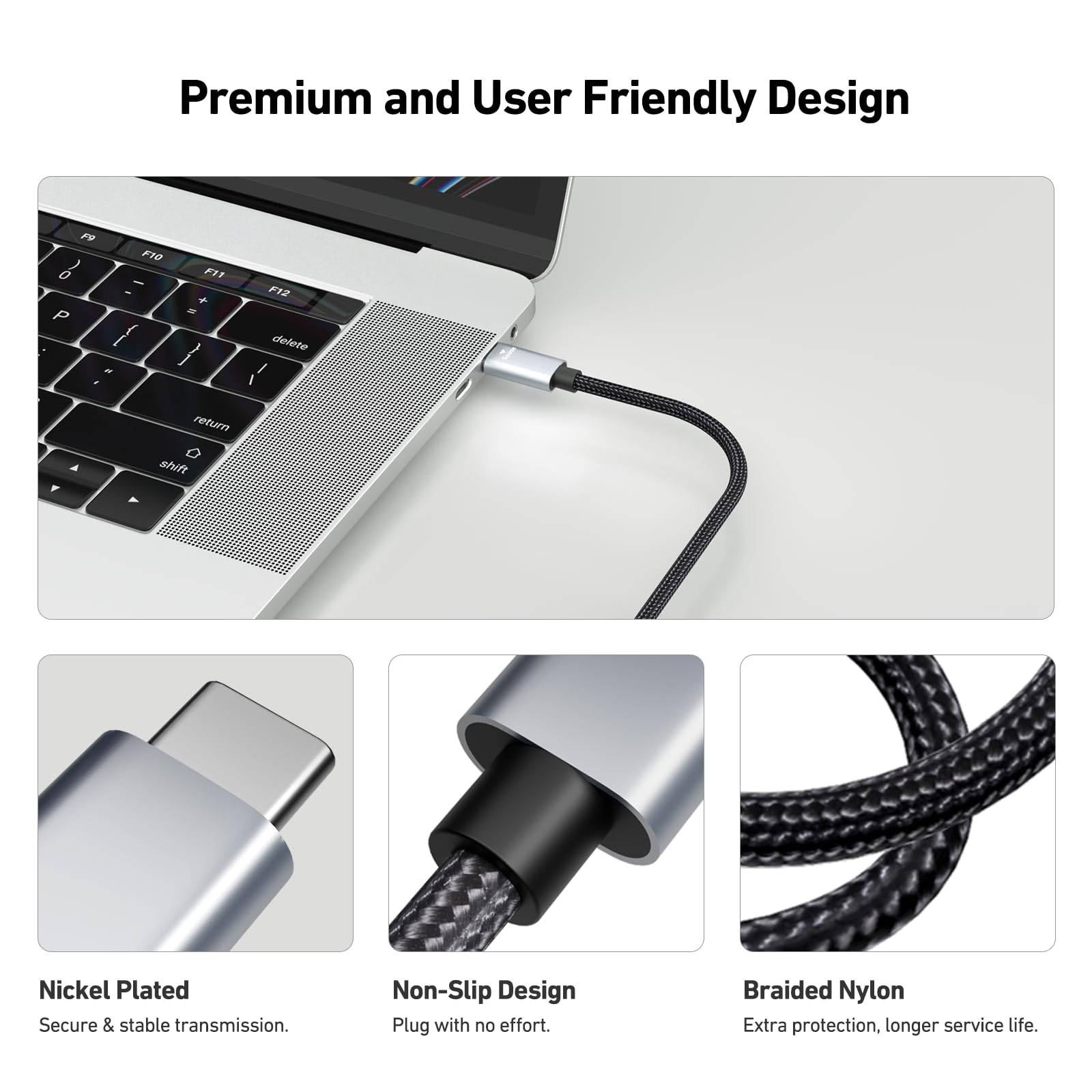 BENFEI USB C auf HDMI Kabel 1,8m(4K@60Hz, 2k@165Hz), USB Typ C auf HDMI [kompatibel Thunderbolt 3/4/5]-1