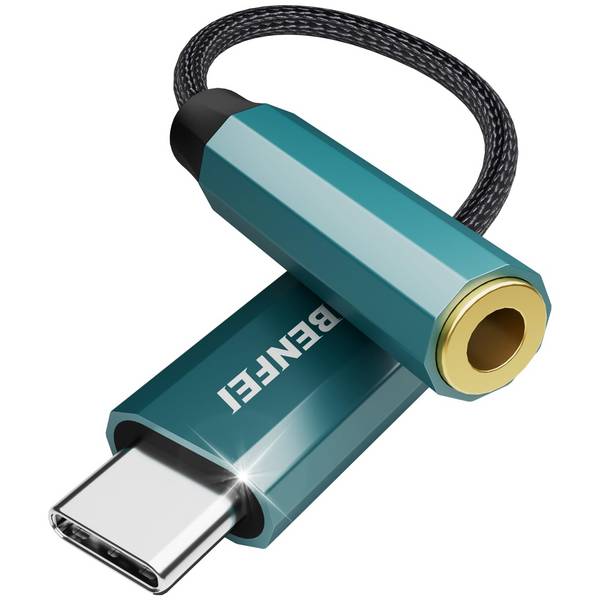 BENFEI USB-C-auf-Audio-Klinkenadapter mit DAC-Chipsatz, USB-C auf 3,5-mm-Kopfhörerbuchse